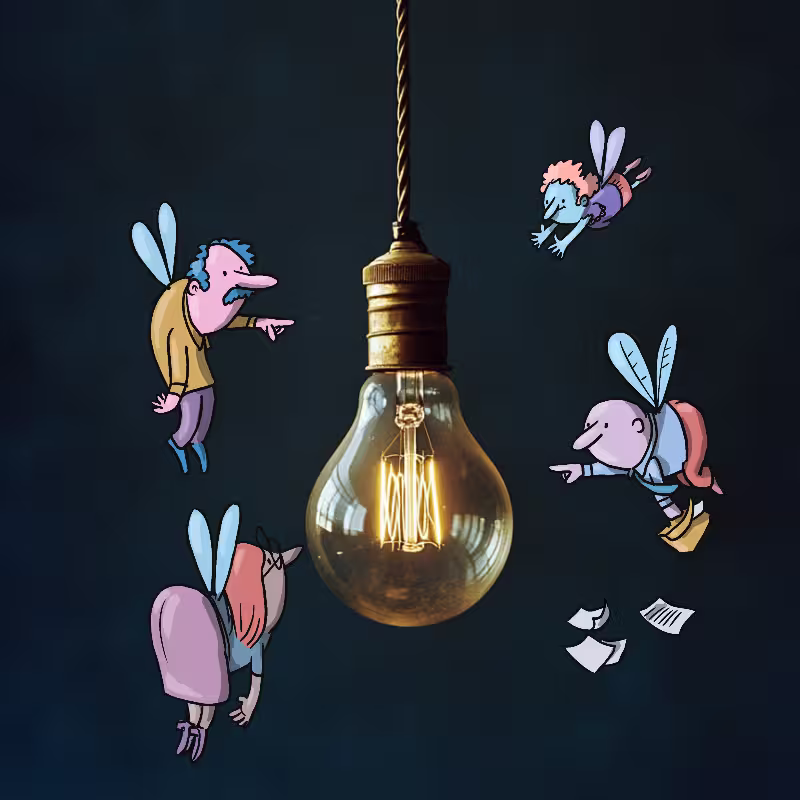 Ilustração do pilar Ideias
